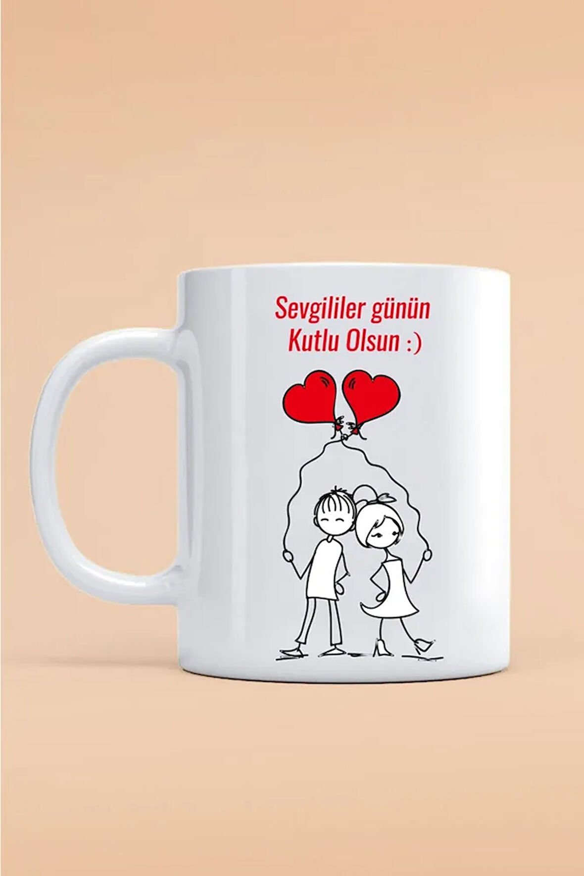 Hediyemi Sevgililer Gününe Özel Kupa Bardak Hediyelik Bardak - Baskılı Kupa Bardak