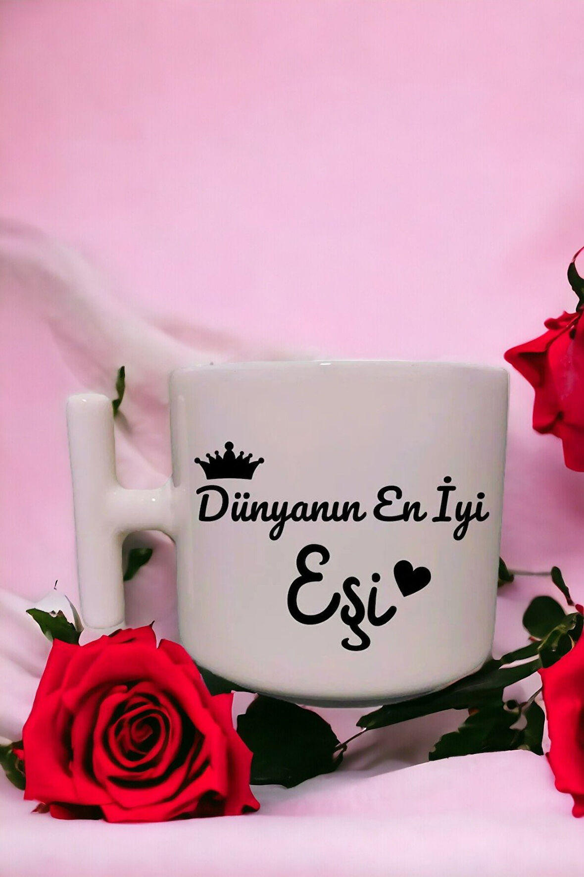 Hediyemi T Saplı Sevgili-eş Özeltasarım Kupabardak Latte Bardağı-sevgililer Günü