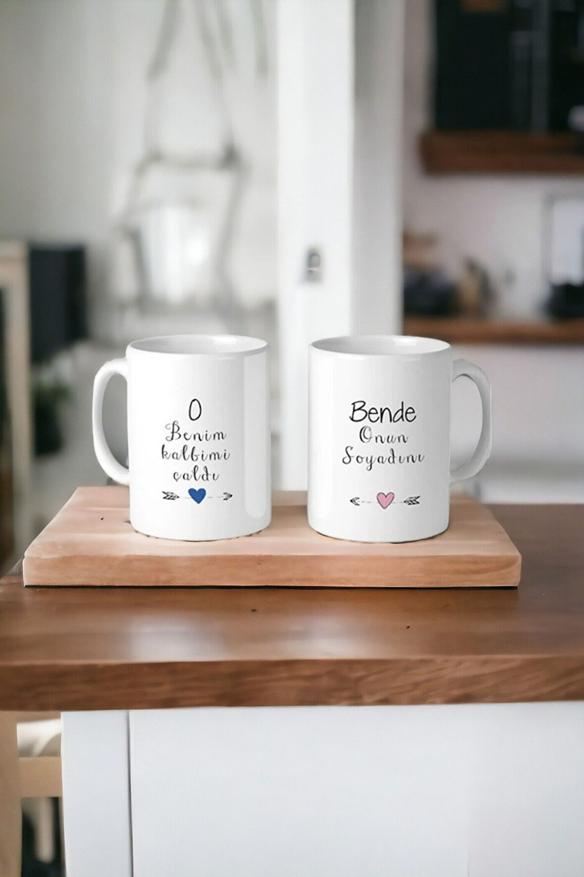 Hediyemi Beyaz Çift Kupa 2 Adet