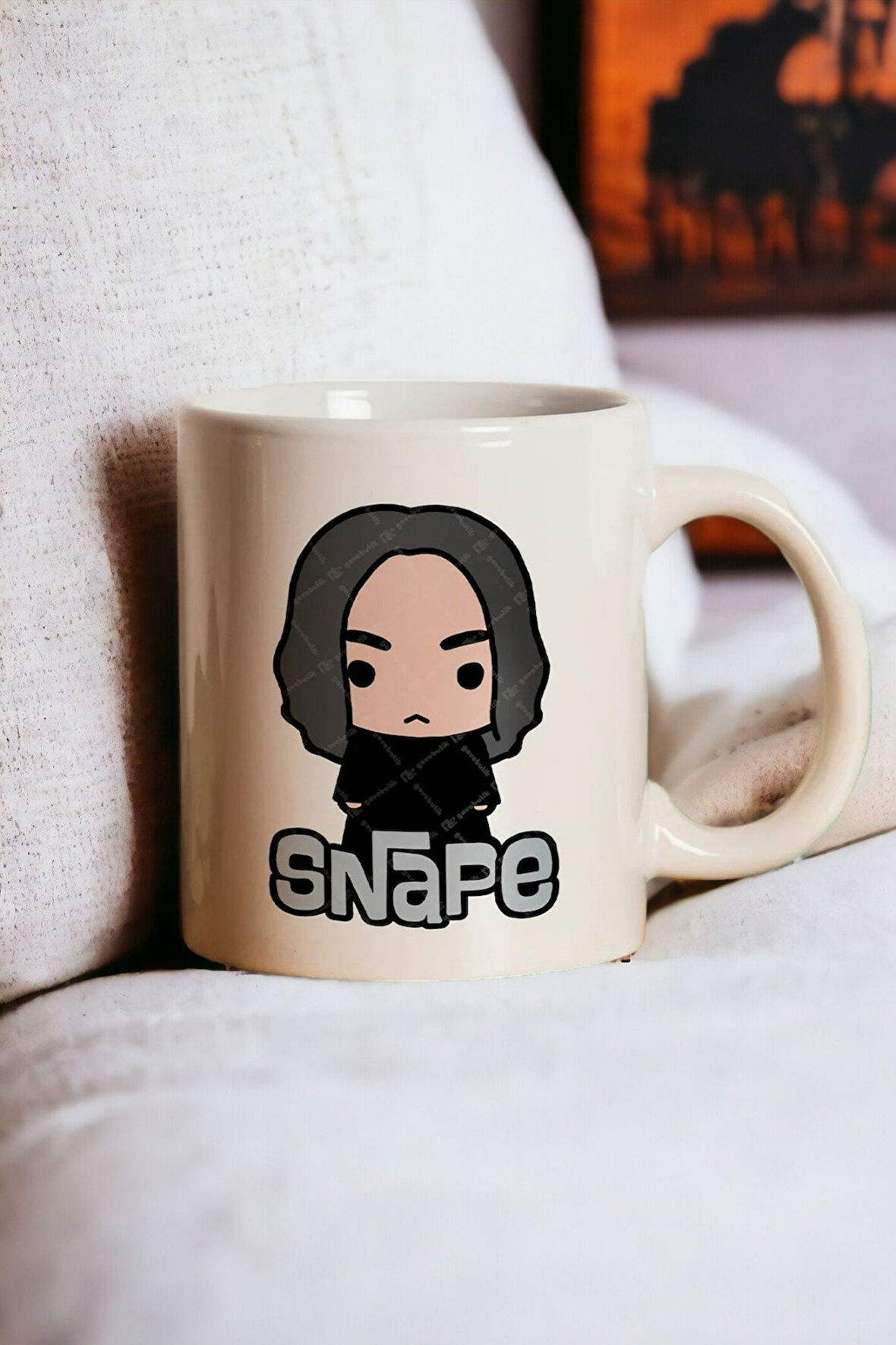 Hediyemi Öğretmenler Günü Hediyesi Snape Baskılı Kupa Bardak - Harry Potter