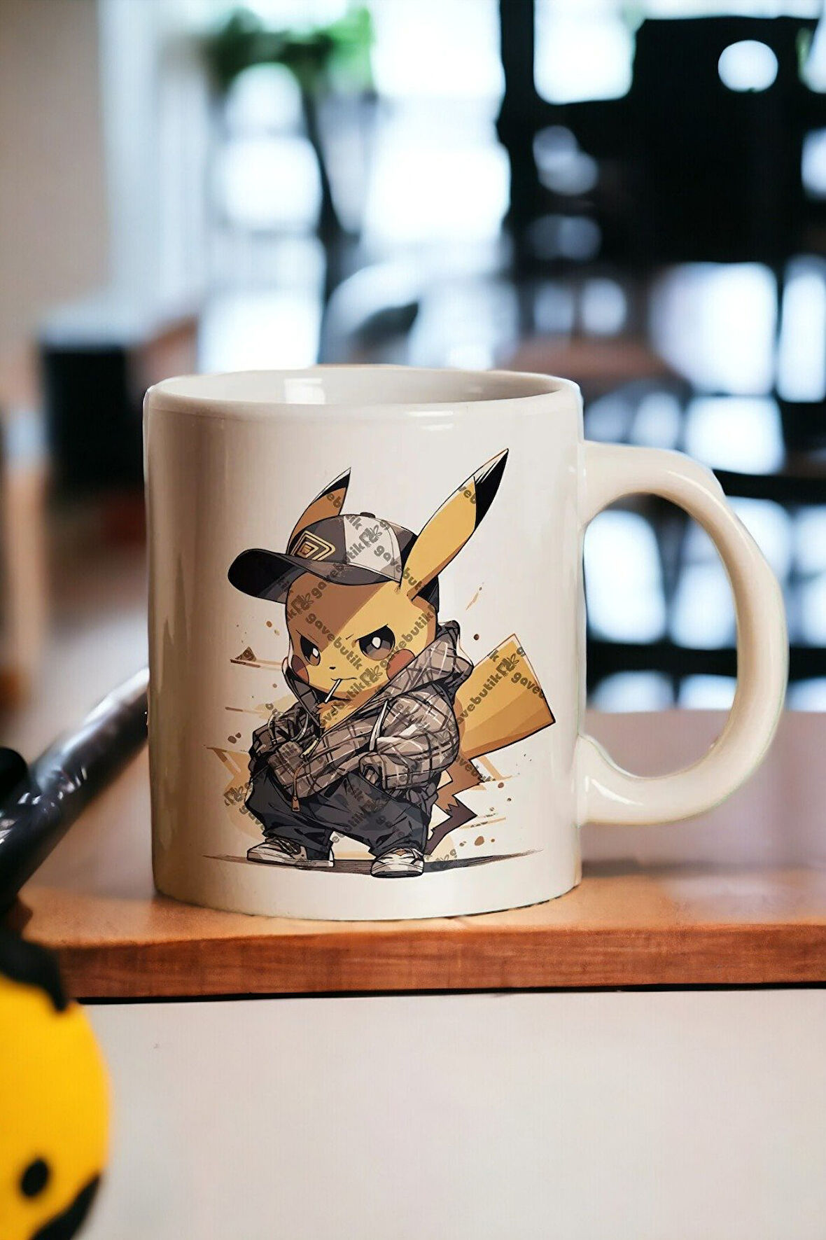 Hediyemi "Zengin Pikachu" Baskılı Hediyelik Kupa Bardak