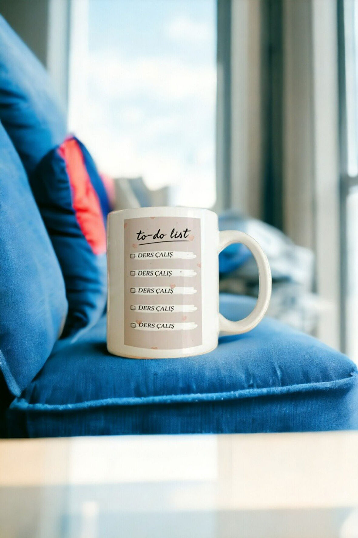Hediyemi Öğrenciler Için ( Ders Çalışmalarını Motive Etmek Için ) To Do List Baskılı Komik Kupa