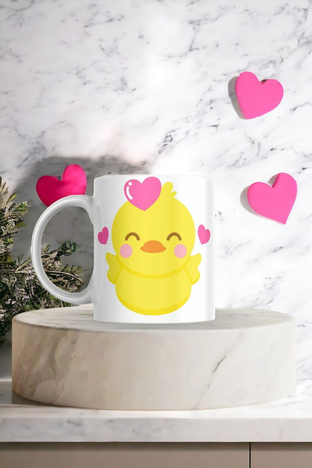 Hediyemi Civciv Baskılı Hediyelik Kupa Bardak