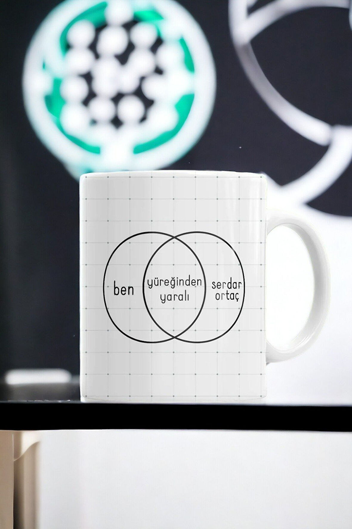 Hediyemi Serdar Ortaç Yüreğinden Yaralı Baskılı Kupa Bardak