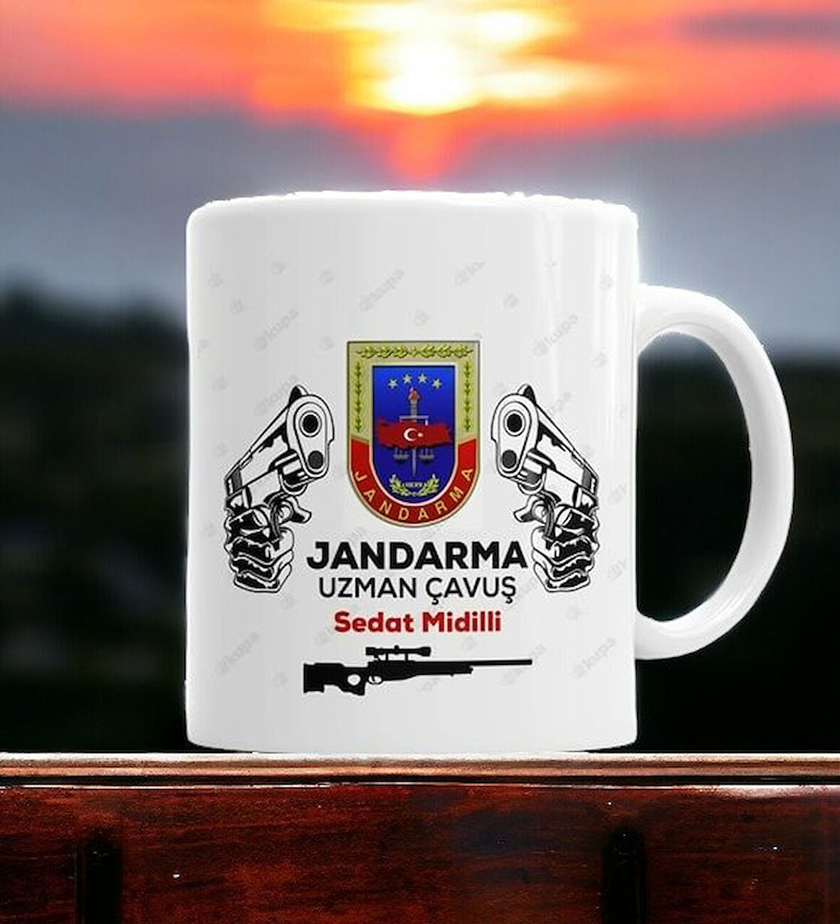 Hediyemi Jandarma Uzman Çavuş Kupa Bardak