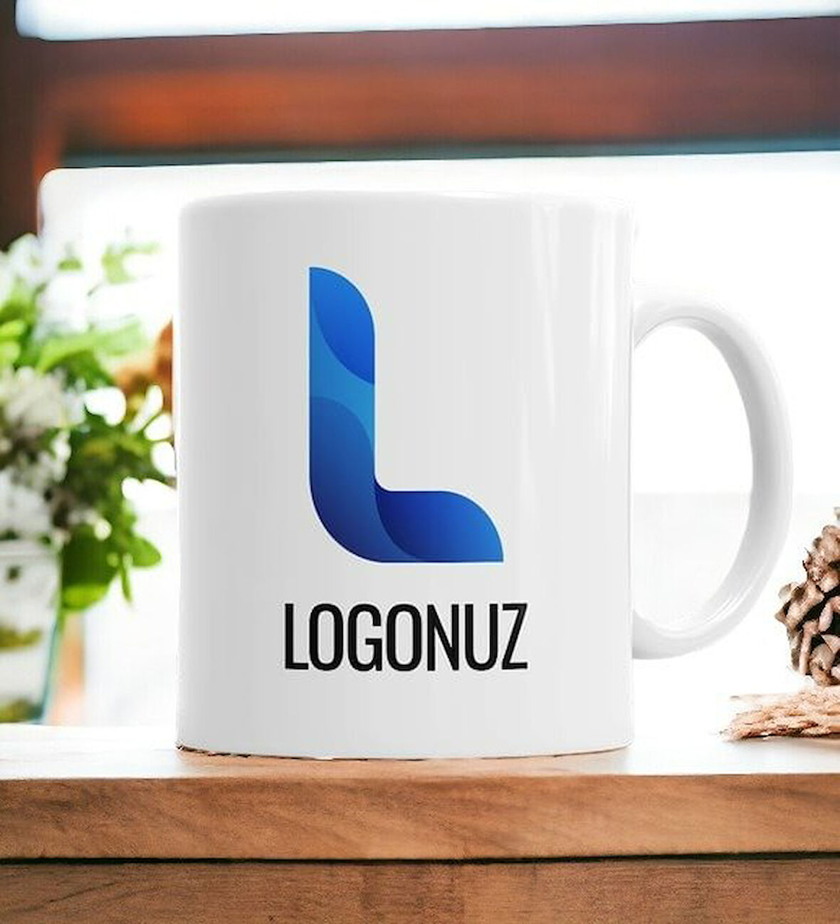 Hediyemi Logo Baskılı İsme Özel Kupa Bardak