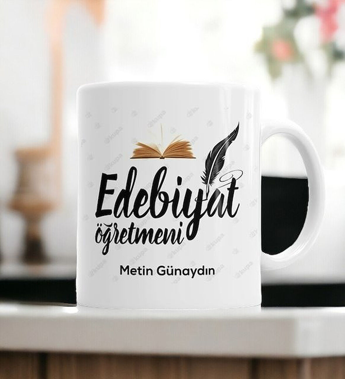 Hediyemi Edebiyat Öğretmeni Kupa Bardak