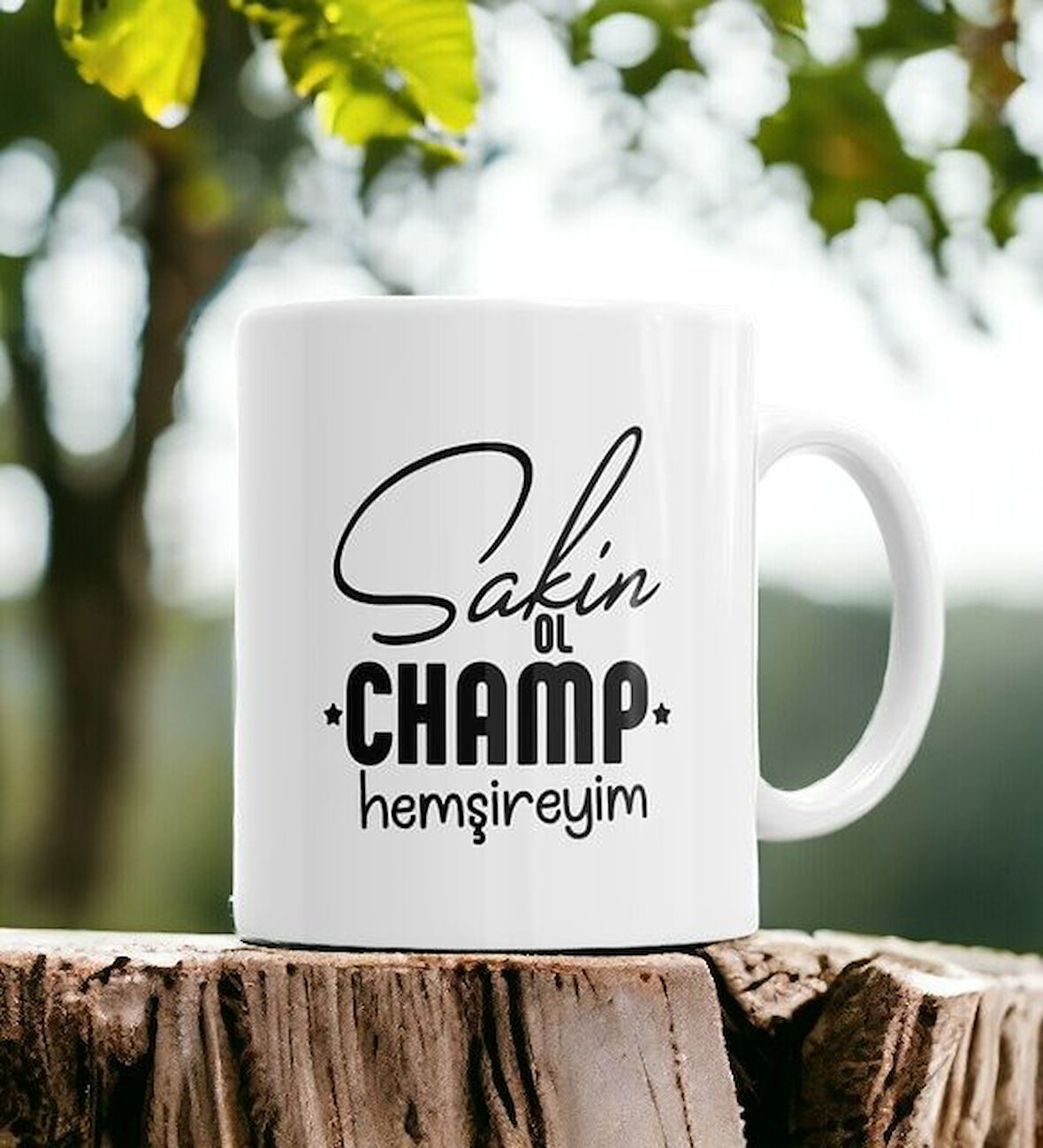 Hediyemi Sakin Ol Champ Mesleğe Özel Kupa Bardak