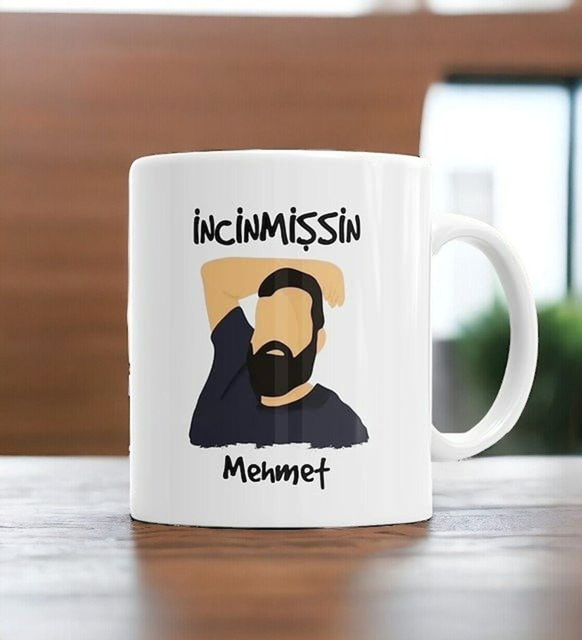 Hediyemi İncinmişsin Dedi Kişiye Özel İsimli Kupa Bardak