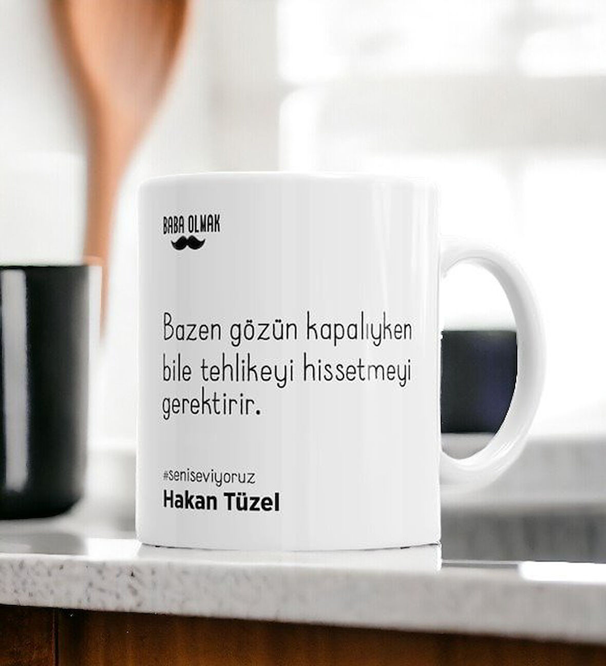 Hediyemi Babalık Sözleri Baskılı Kişiye Özel Kupa Bardak