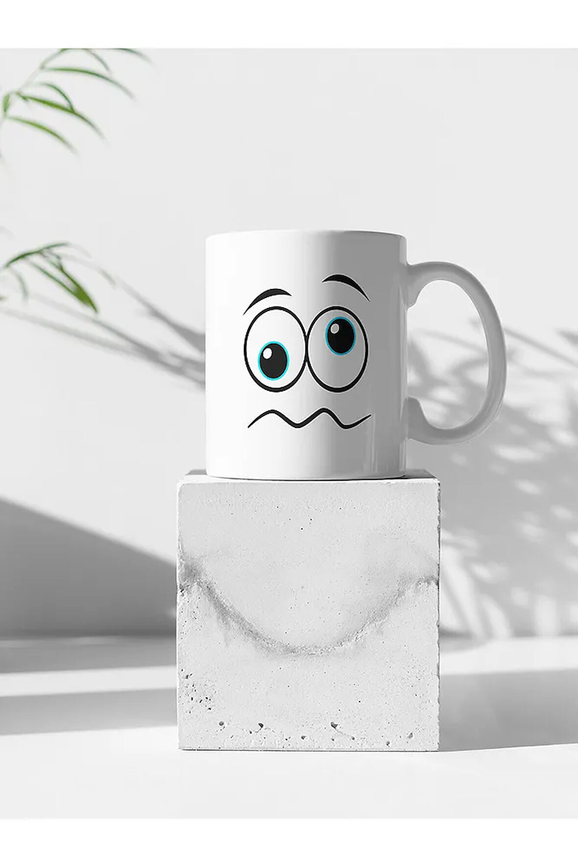 Yüz Ifadeleri Baskılı Kupa Bardak, Emojili Kupa (300ML)