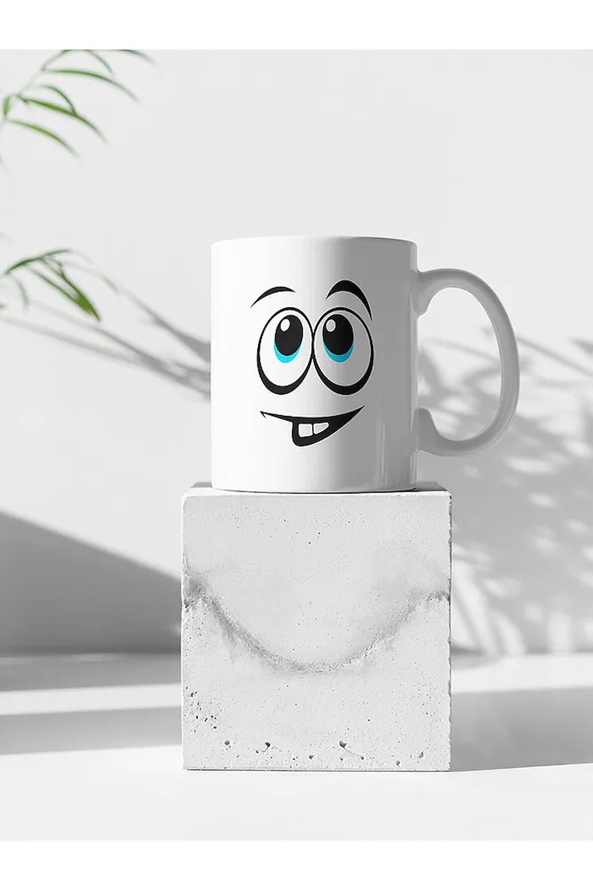 Yüz Ifadeleri Baskılı Kupa Bardak, Emojili Kupa (300ML)