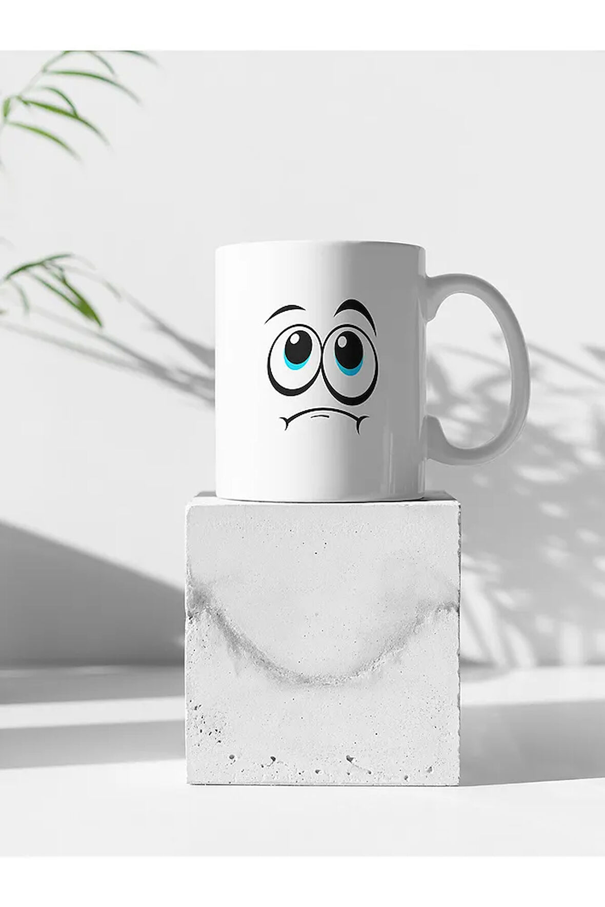 Yüz Ifadeleri Baskılı Kupa Bardak, Emojili Kupa (300ML)