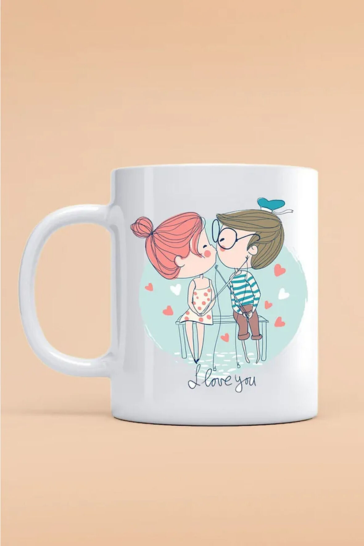 Sevgililer Gününe Özel Kupa Bardak - Hediyelik Bardak - Baskılı Kupa Bardak - Sevgiliye Hediye