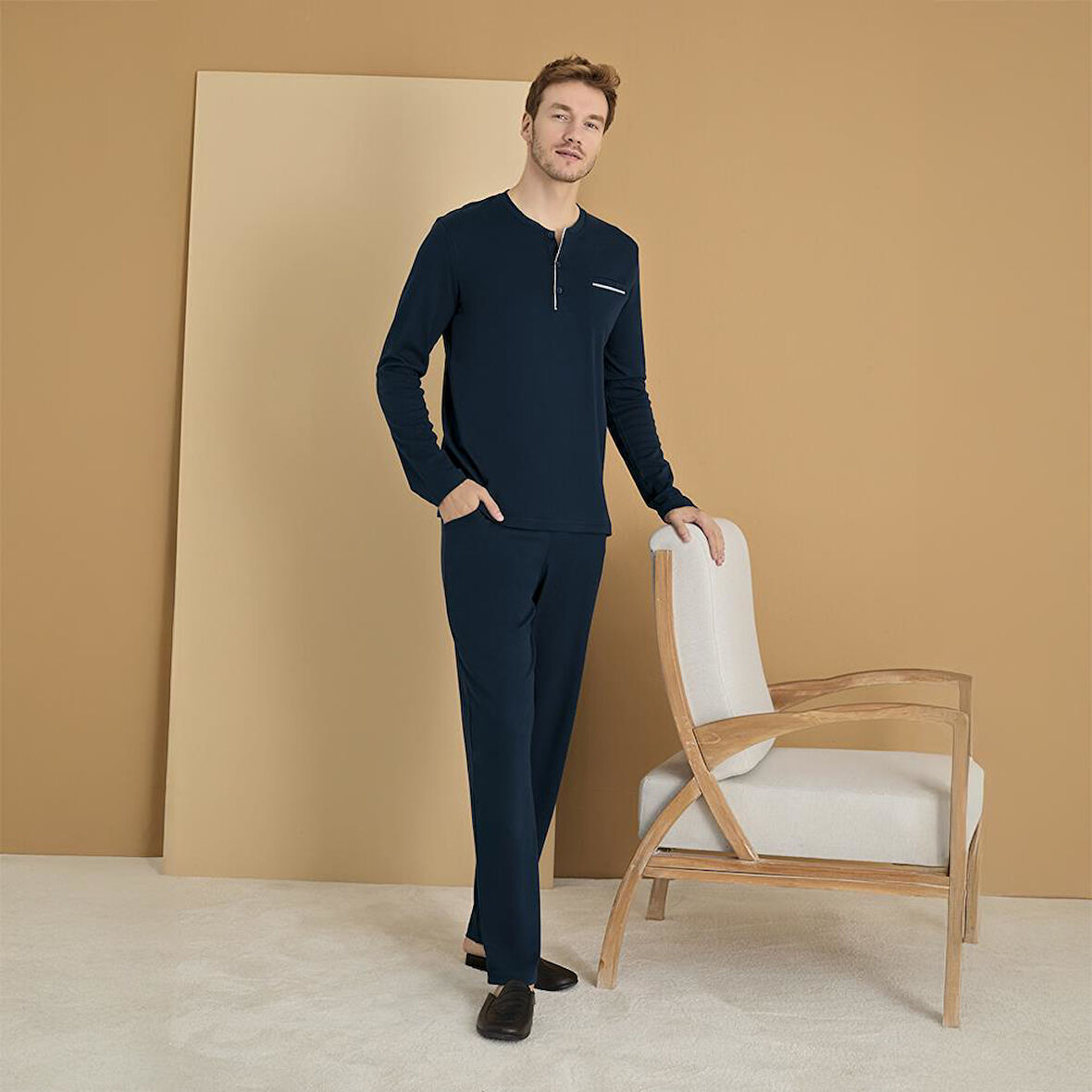 Elitepoint 1625 Erkek Büyük Beden Kışlık Pijama Takım
