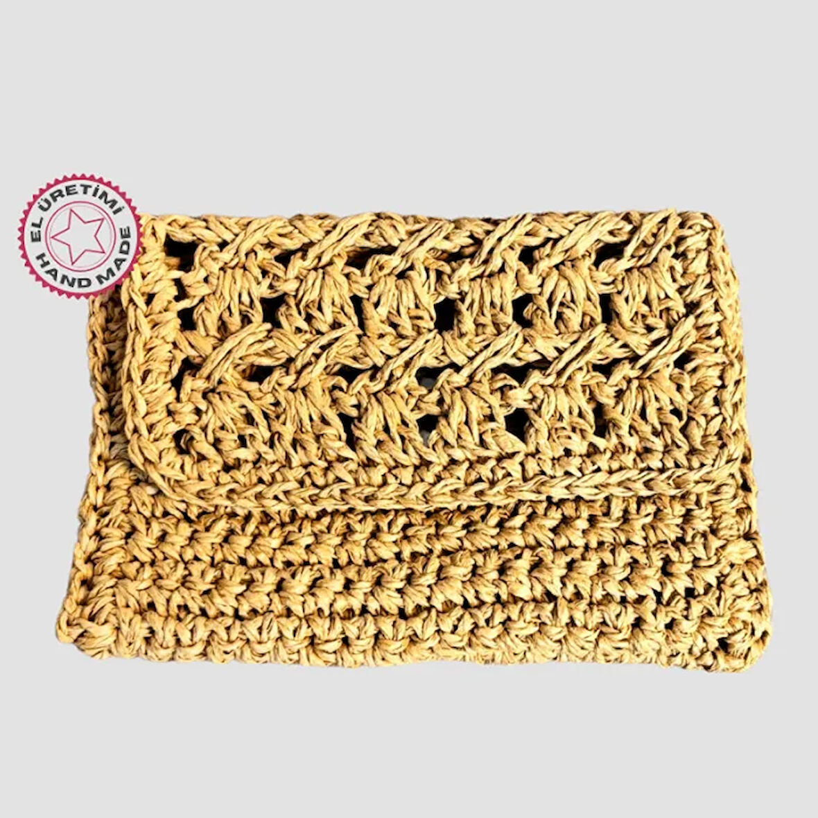 Uretti - Necla 4345 - El Emeği İle Yapılan Kağıt İp Para Cüzdanı 9cm - Kahverengi