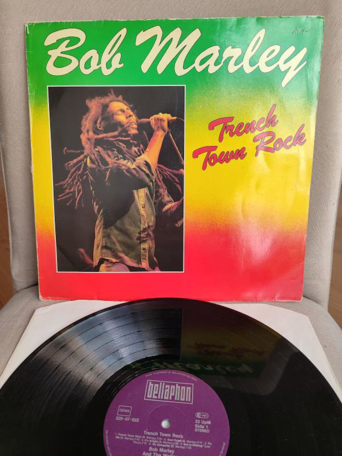 BOB MARLEY and The Wailers - Trench Town Rock  - 1981 Almanya  Basım LP Plak Albüm 2.el