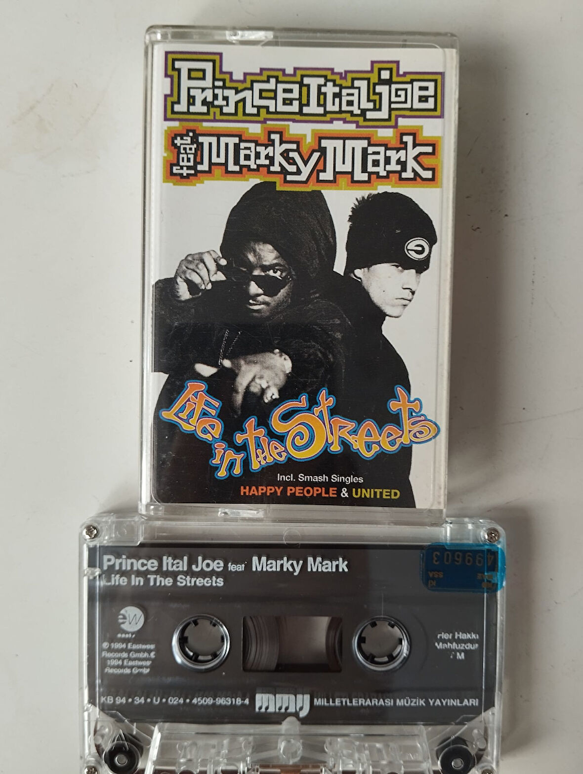 Prince Ital Joe Feat. Marky Mark – Life In The Streets - 1994 Türkiye Basım 2. El Kaset Albüm