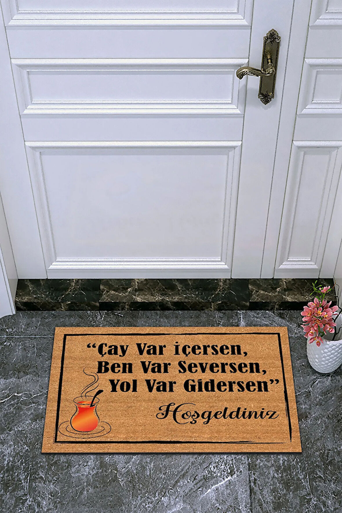 Kişiye Özel Üretimı Pudra Küçük Kare Kişiye Özel Üretim Paspas