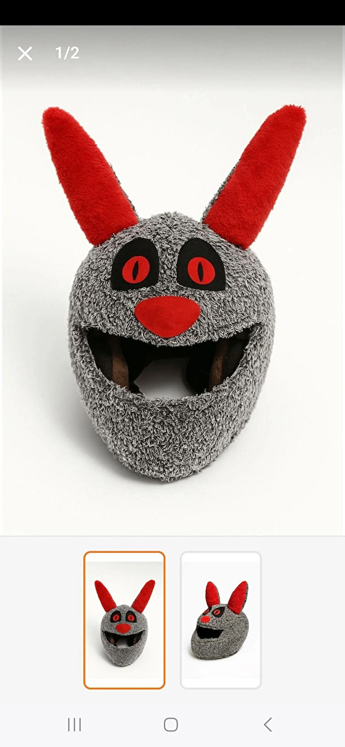 Korkunç Tavşan Kask Kılıfı