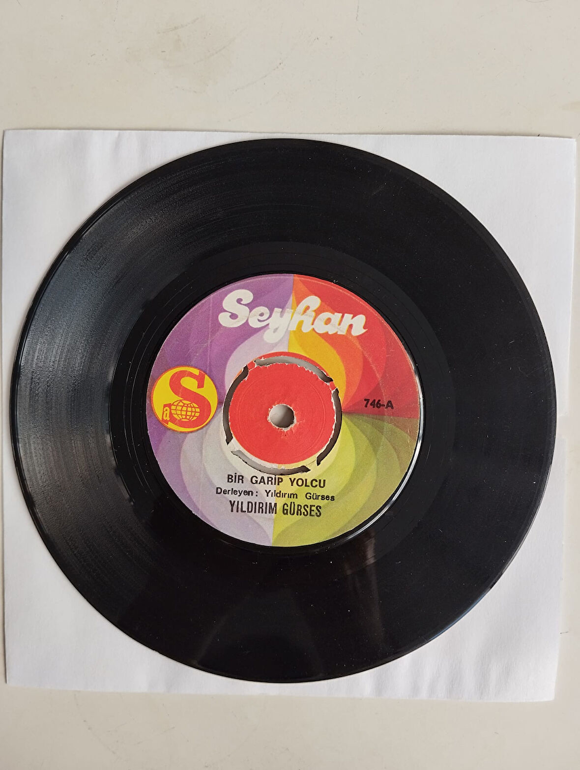 Yıldırım Gürses – Bir Garip Yolcu / Aşkına Doyum Olmaz  - 1971 Türkiye Basım  45 lik Plak