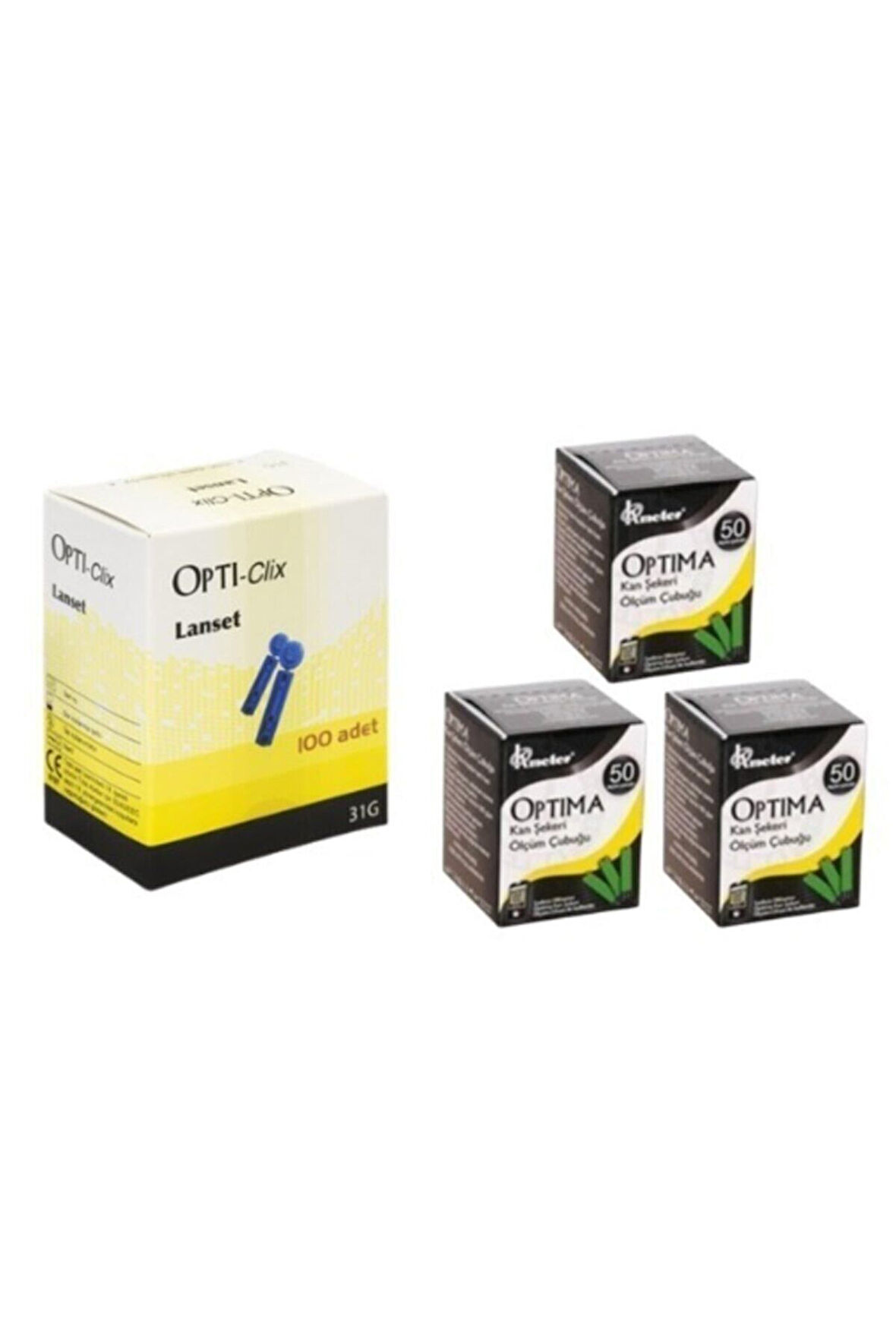 Kan Şekeri Ölçüm Strip 3 Kutu Ve 1 Kutu Lanset