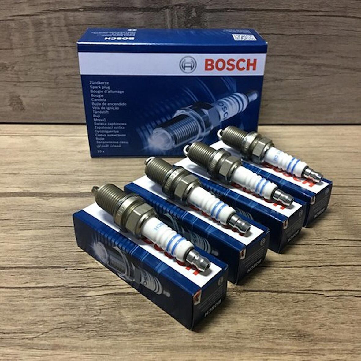 Bosch Ford Focus 2, C-Max 1.6 4'Lü Nikel Buji Takımı 2012-2016 Hr8Mcv+