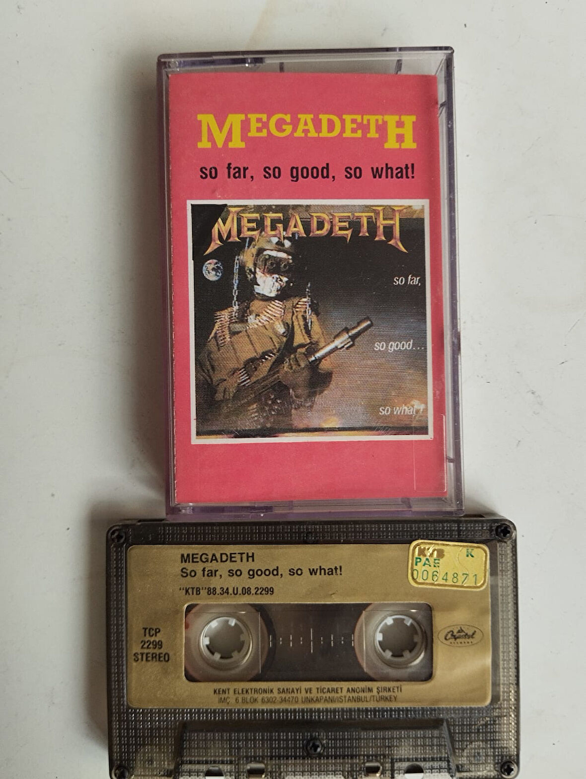 Megadeth – So Far, So Good... So What! - 1988 Türkiye Basım 2. El Kaset Albüm