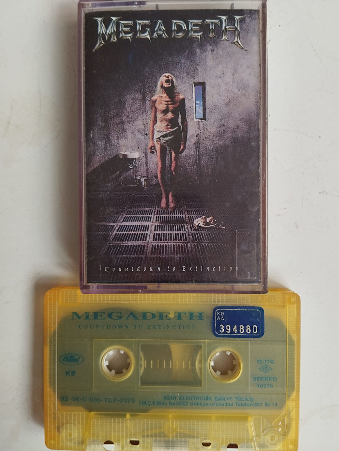 Megadeth ‎– Countdown To Extinction - 1992 Türkiye Basım 2. El Kaset Albüm