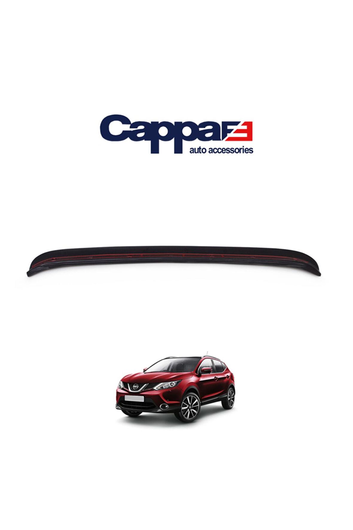 Nissan Qashqai Arka Tampon Eşiği Koruma (Abs) Mat Siyah 2014-2016