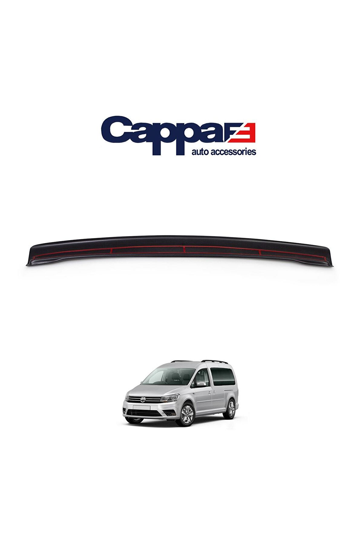 Volkswagen Caddy Arka Tampon Eşiği Koruma (Abs) Mat Siyah 2015-2020
