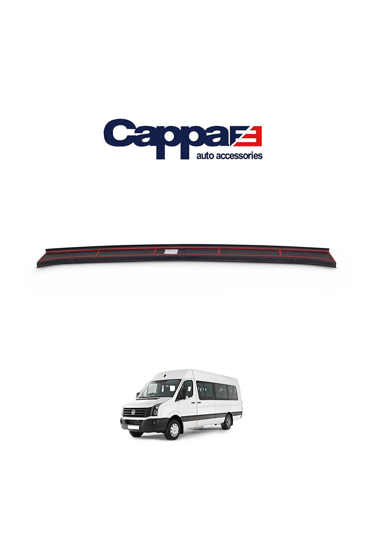 Volkswagen Crafter Arka Tampon Eşiği Koruma (Abs) Mat Siyah 2012-2017