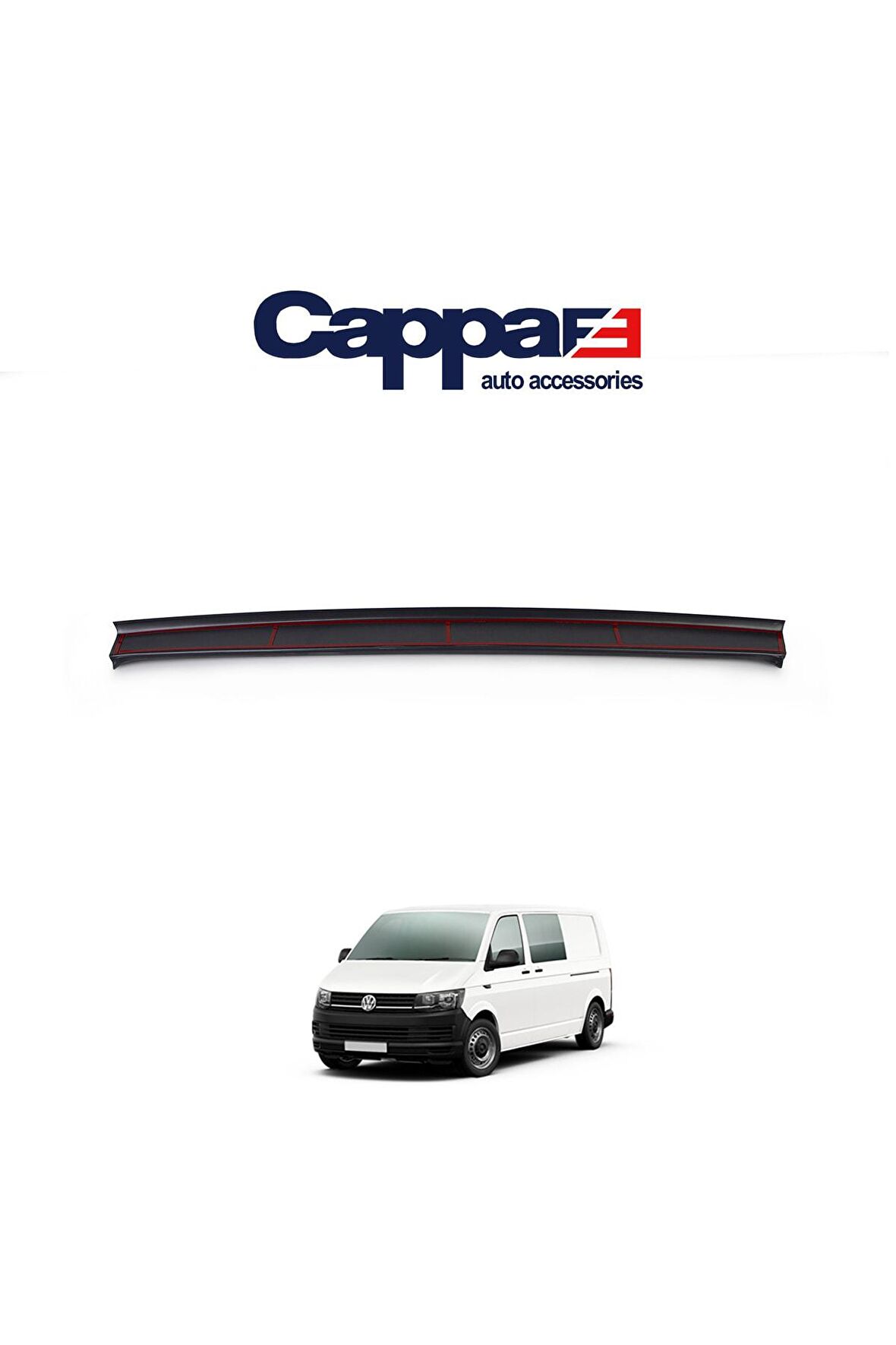 Volkswagen T6 Transporter Arka Tampon Eşiği Koruma (Abs) Mat Siyah 2015-2020