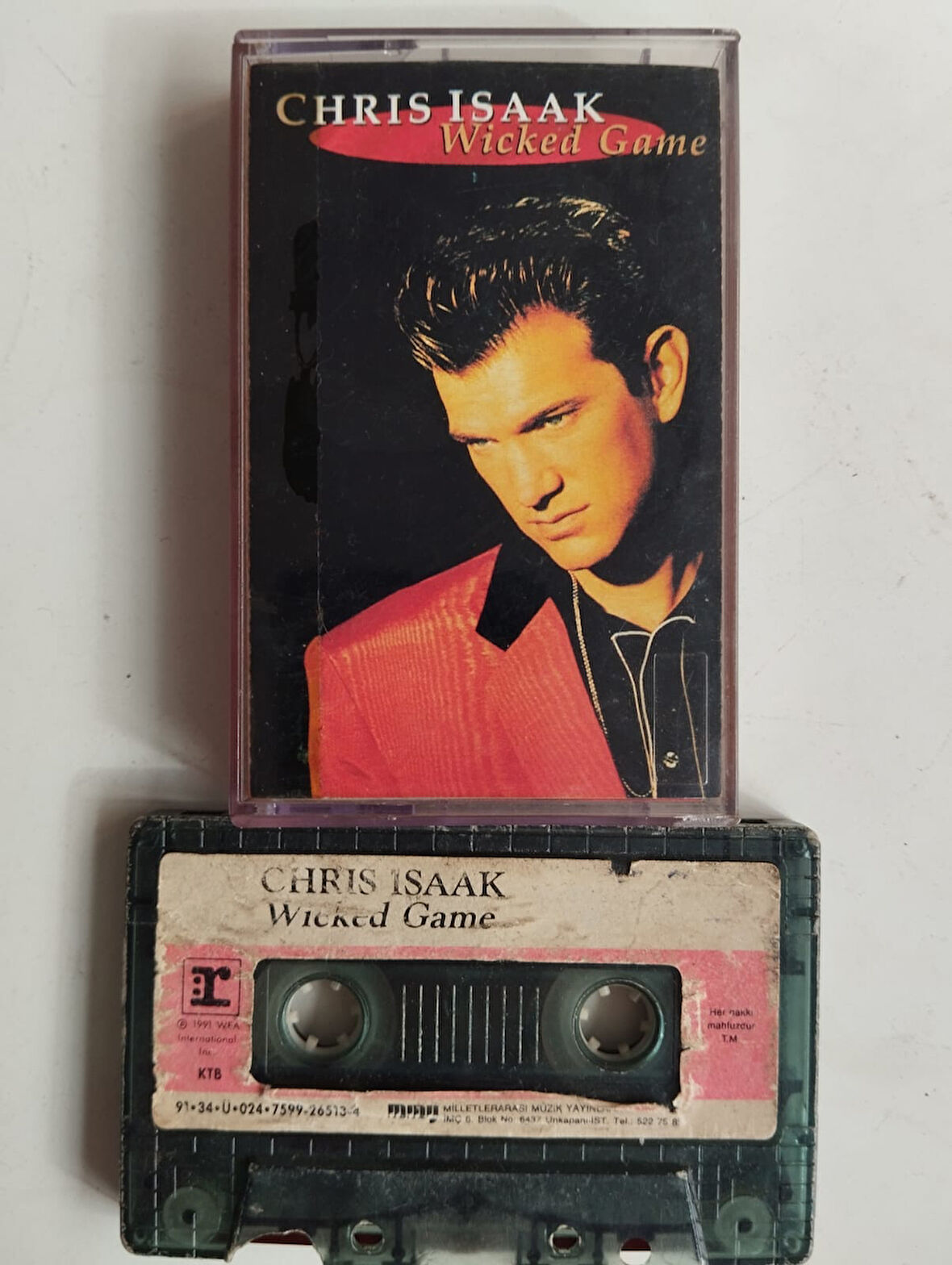 Chris Isaak ‎– Wicked Game - 1991 Türkiye Basım 2. El Kaset Albüm