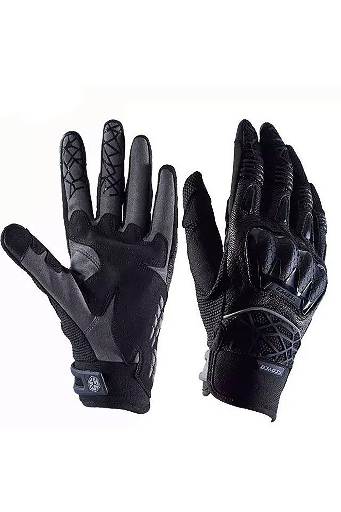 SCOYCO MC103 KORUMALI MOTOSİKLET ELDİVENİ SİYAH