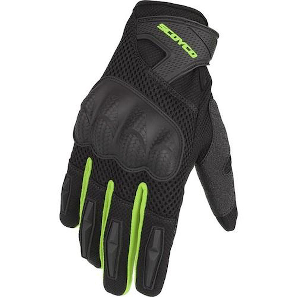 SCOYCO MC58 KORUMALI MOTOSİKLET ELDİVENİ YEŞİL