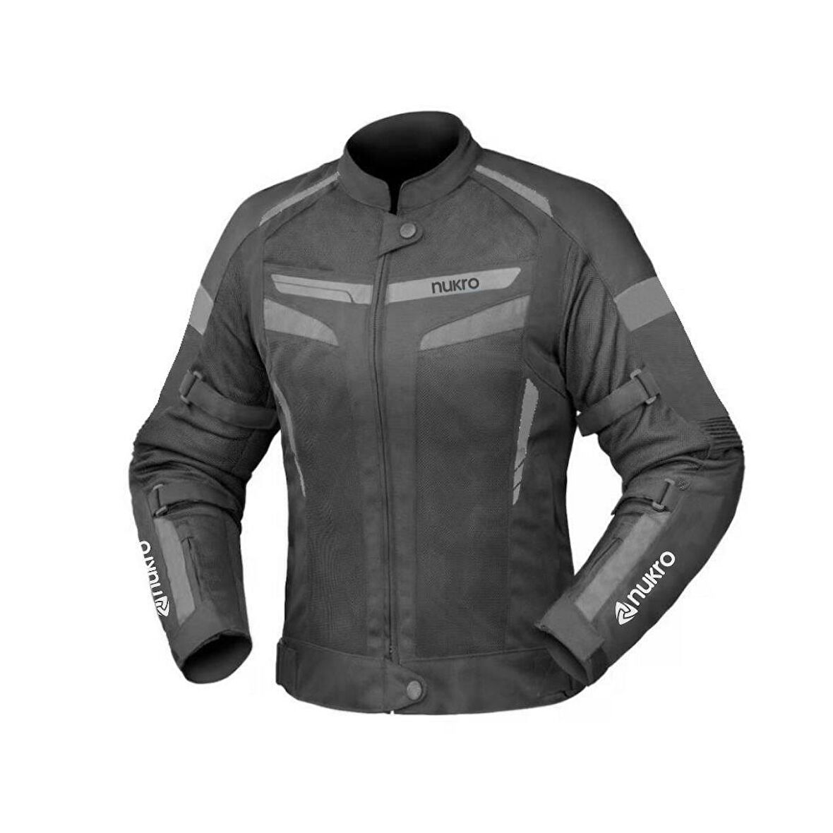 NUKROWEAR STEALTH PRO GRİ 4 MEVSİM KADIN MOTOSİKLET CEKETİ