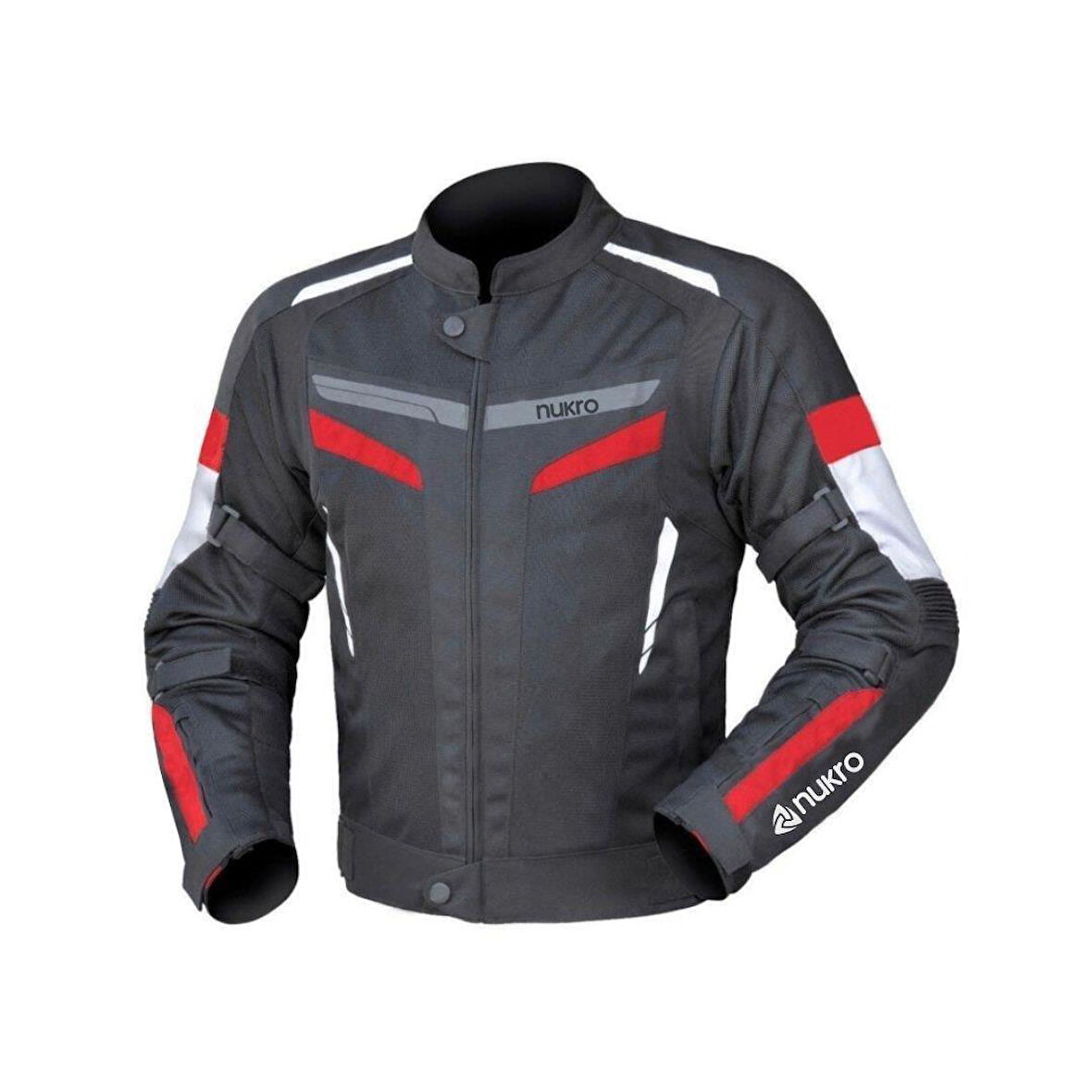 NUKROWEAR STEALTH PRO KIRMIZI 4 MEVSİM ERKEK MOTOSİKLET CEKETİ