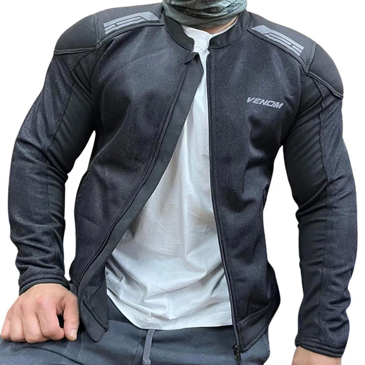 VENOM COMFORT SİYAH YAZLIK MOTOSİKLET MONTU