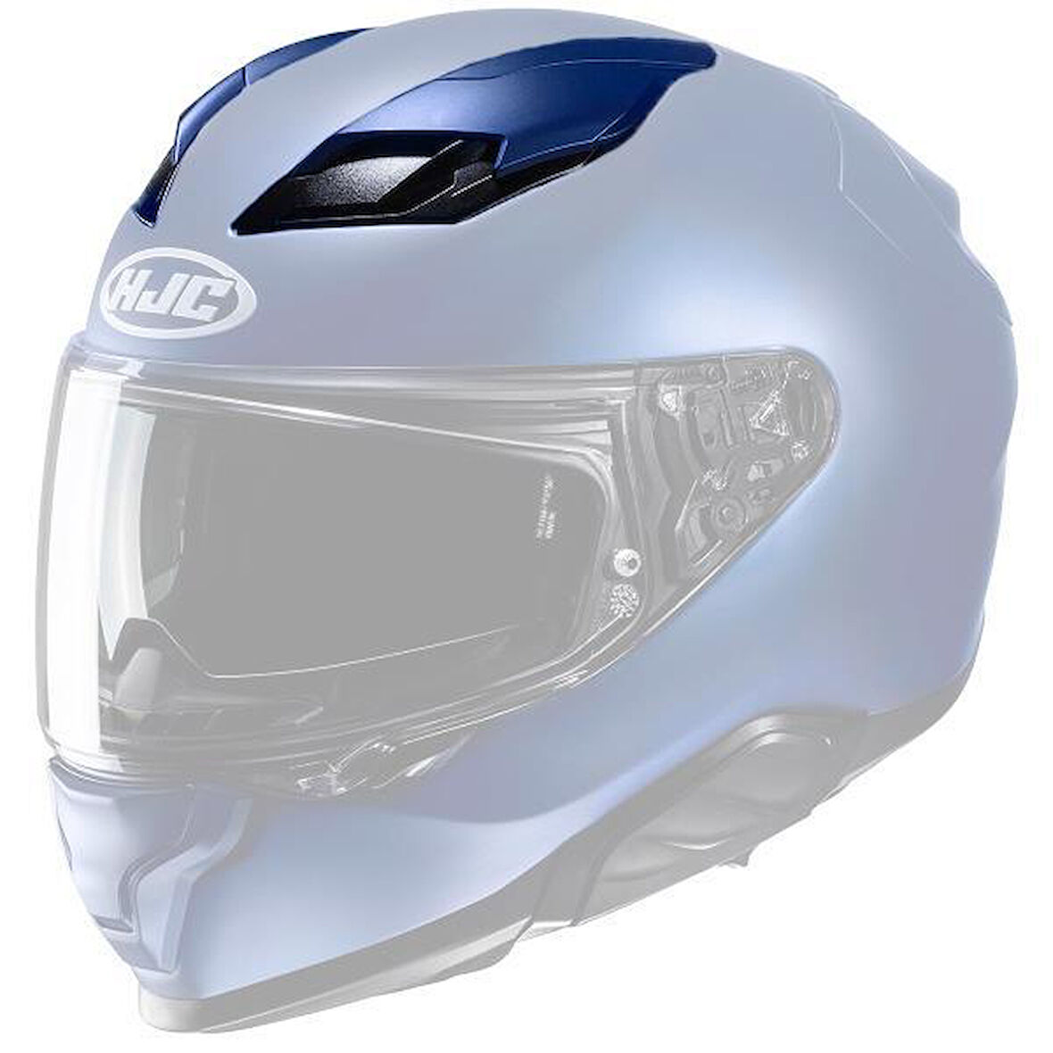 HJC F71 KASK TEPE HAVALANDIRMA METALİK MAVİ