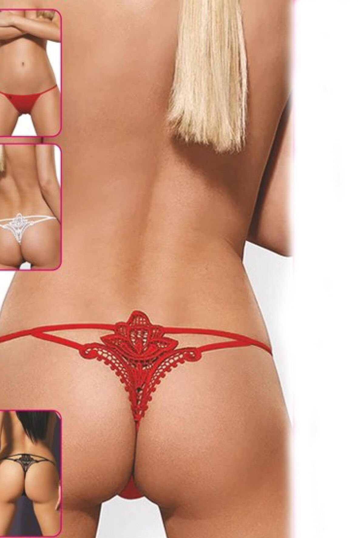 Kadın Fantazi Kırmızı Tanga c1t3n9