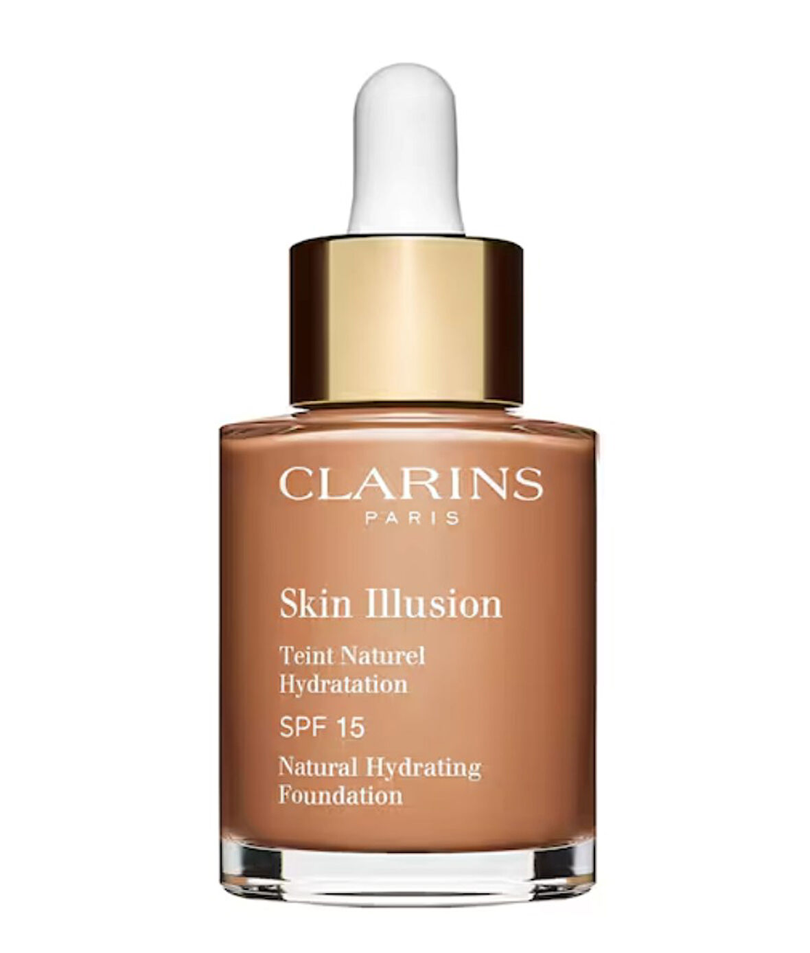 Clarins Skin Illusion SPF 15 - Nemlendirici Doğal Fondöten 112,3 Sandalwood 30 ml