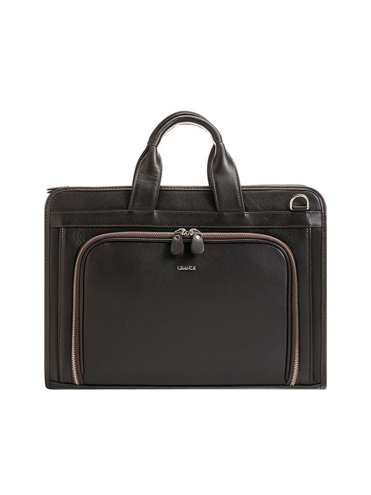 Grande Erkek Hakiki Deri Evrak Çantası Kahve 4063