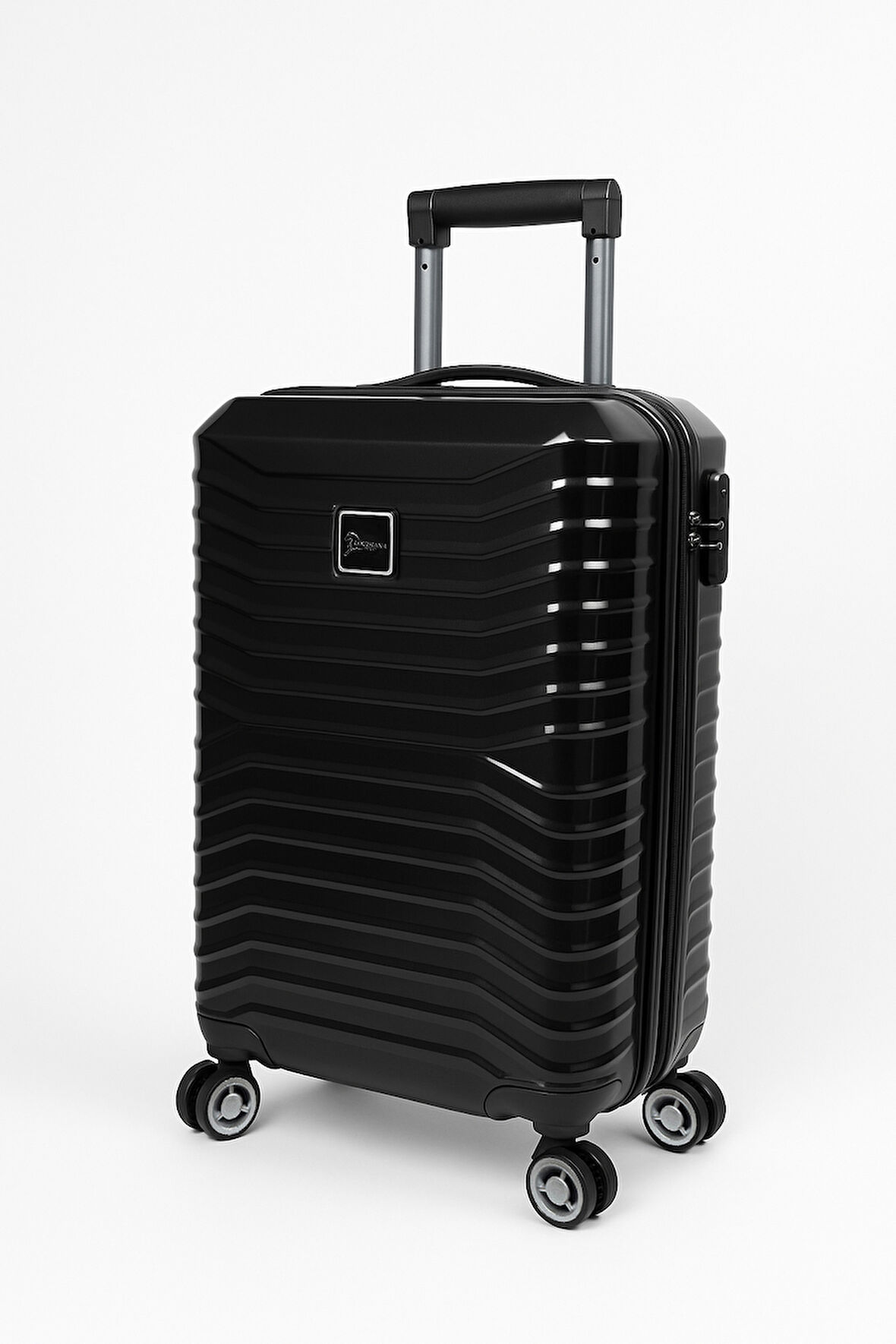 Kabin Boy %100 Polikarbon Valiz Parlak Siyah 1819