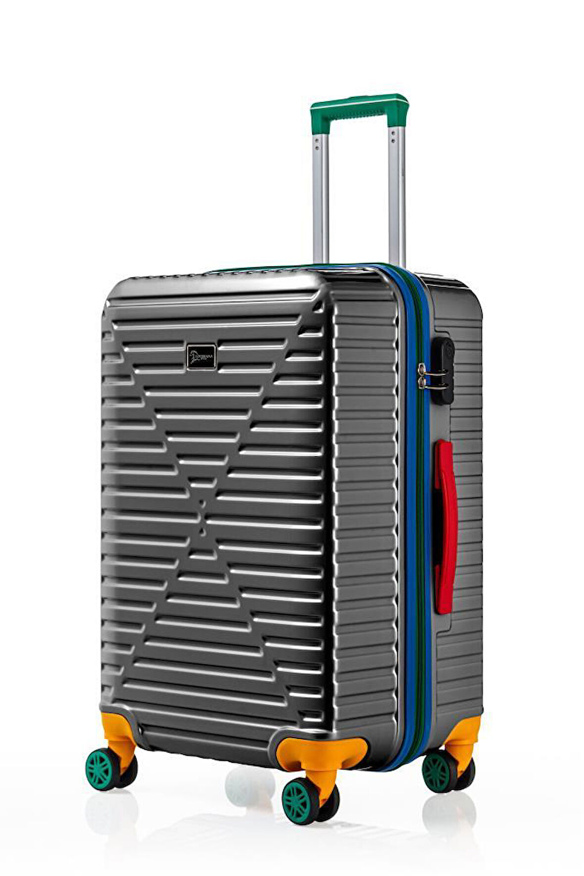 Orta Boy %100 Polikarbon Valiz 4x2 Teker Antrasit 1088