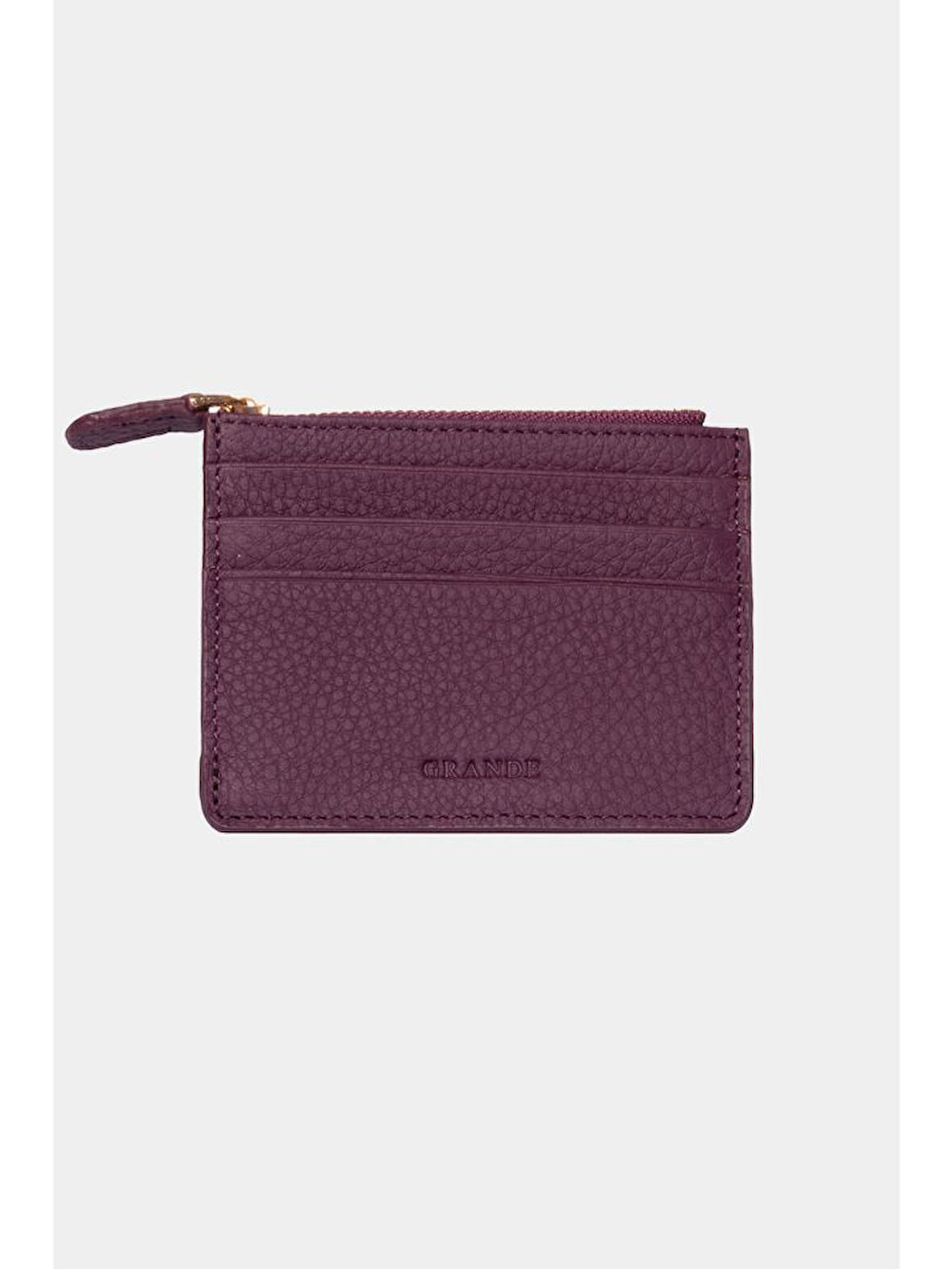 Grande Hakiki Deri Erkek Cüzdan Mor 820