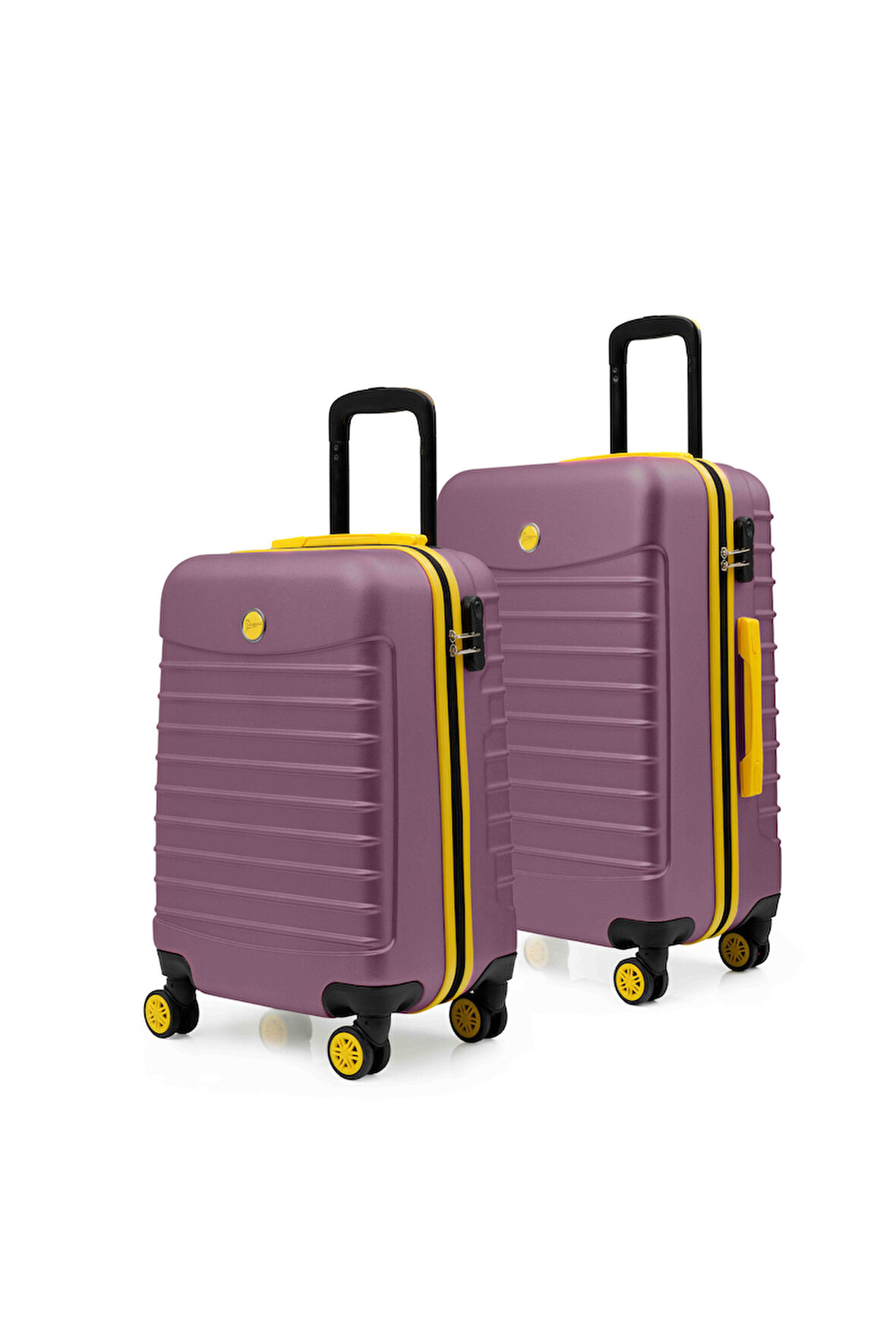 2'li Valiz Seti Orta Boy - Kabin Boy Rose 1168