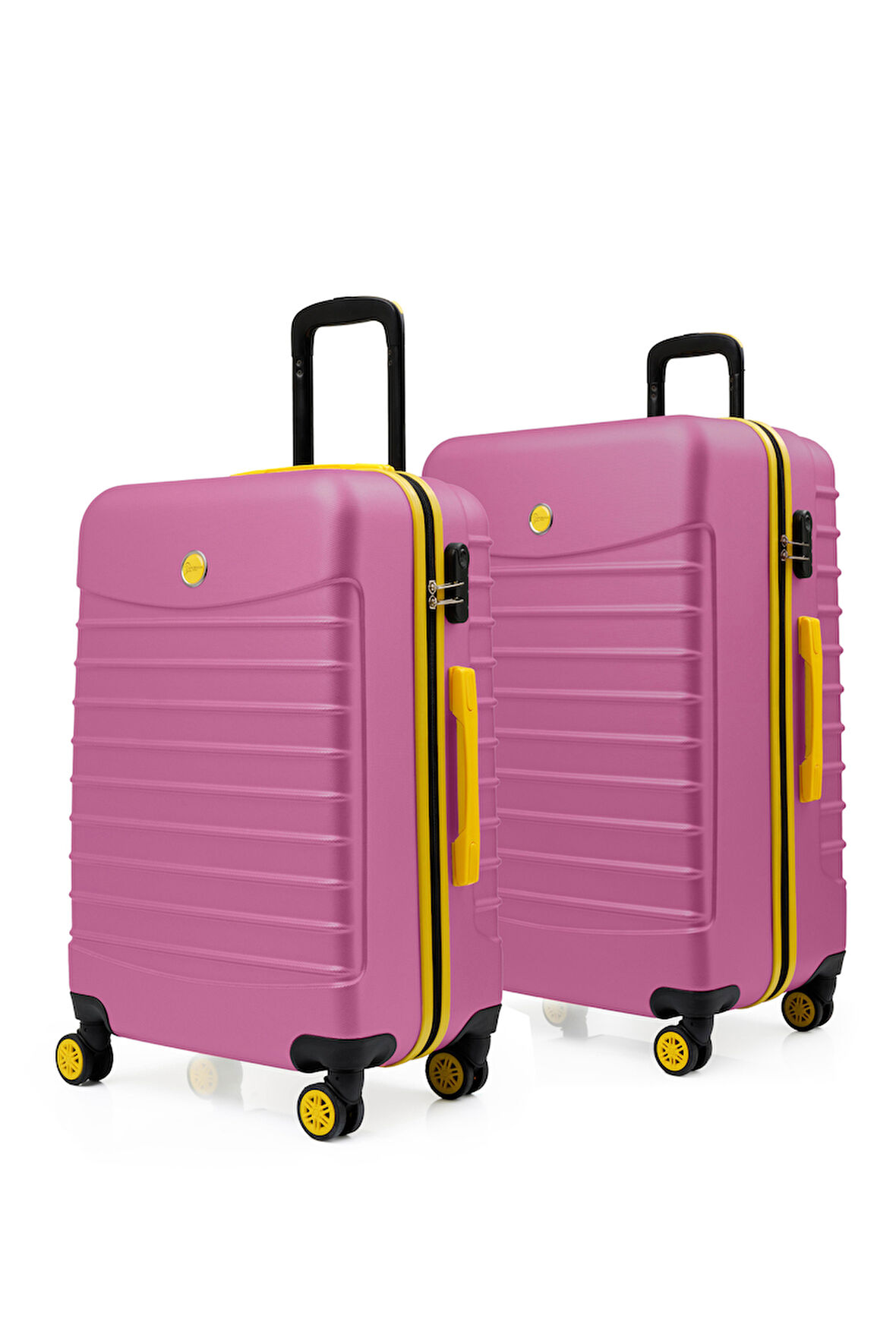 2'li Valiz Seti Büyük Boy - Orta Boy Pembe 1168