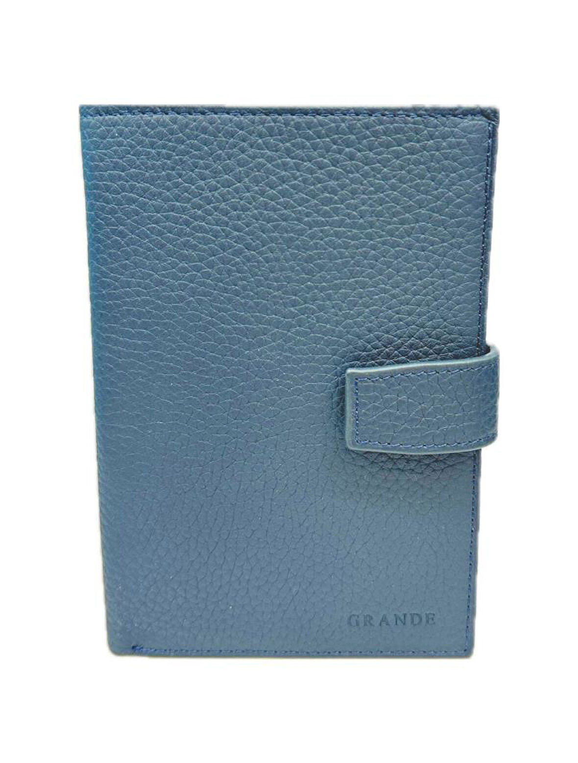 Grande Hakiki Deri Erkek Cüzdan Buz Mavi 2462
