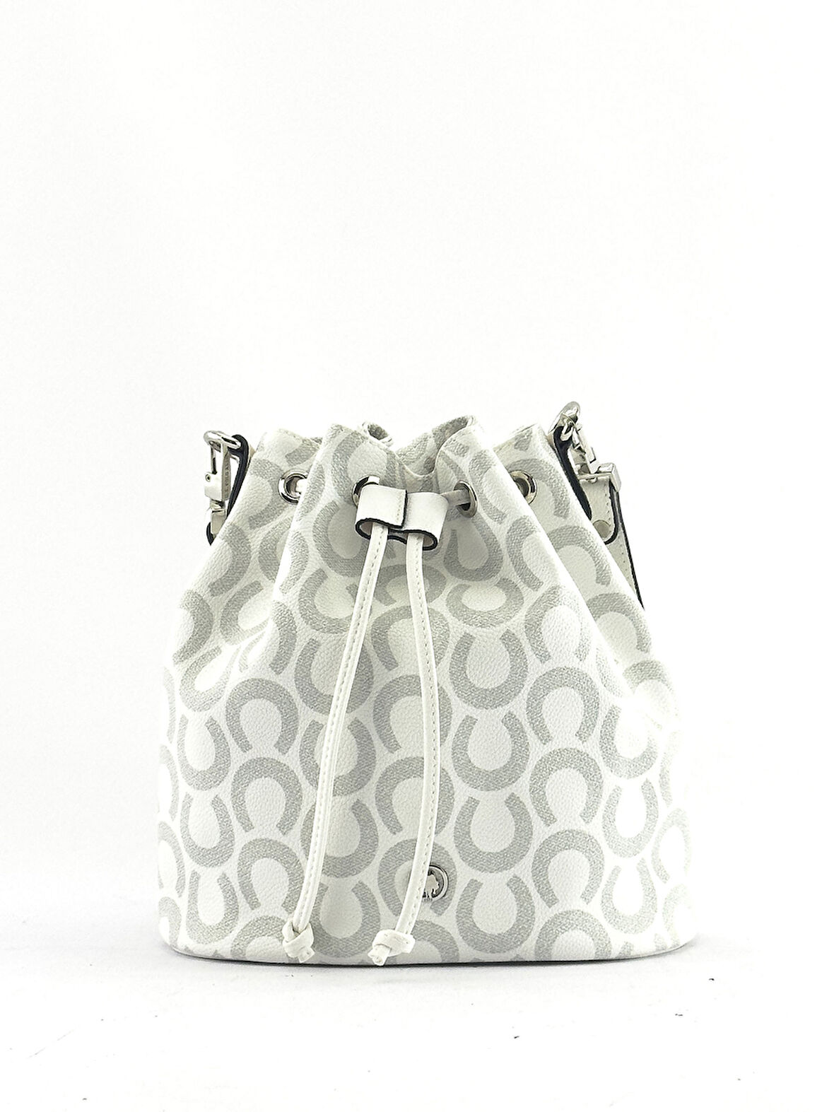 . Çapraz Askılı Kadın Çanta Beyaz-Gri Us23218